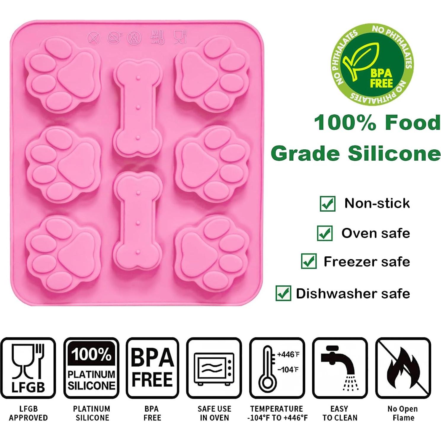 Moldes de Silicona para Golosinas de Perro Sunyuneey - 2 Pcs