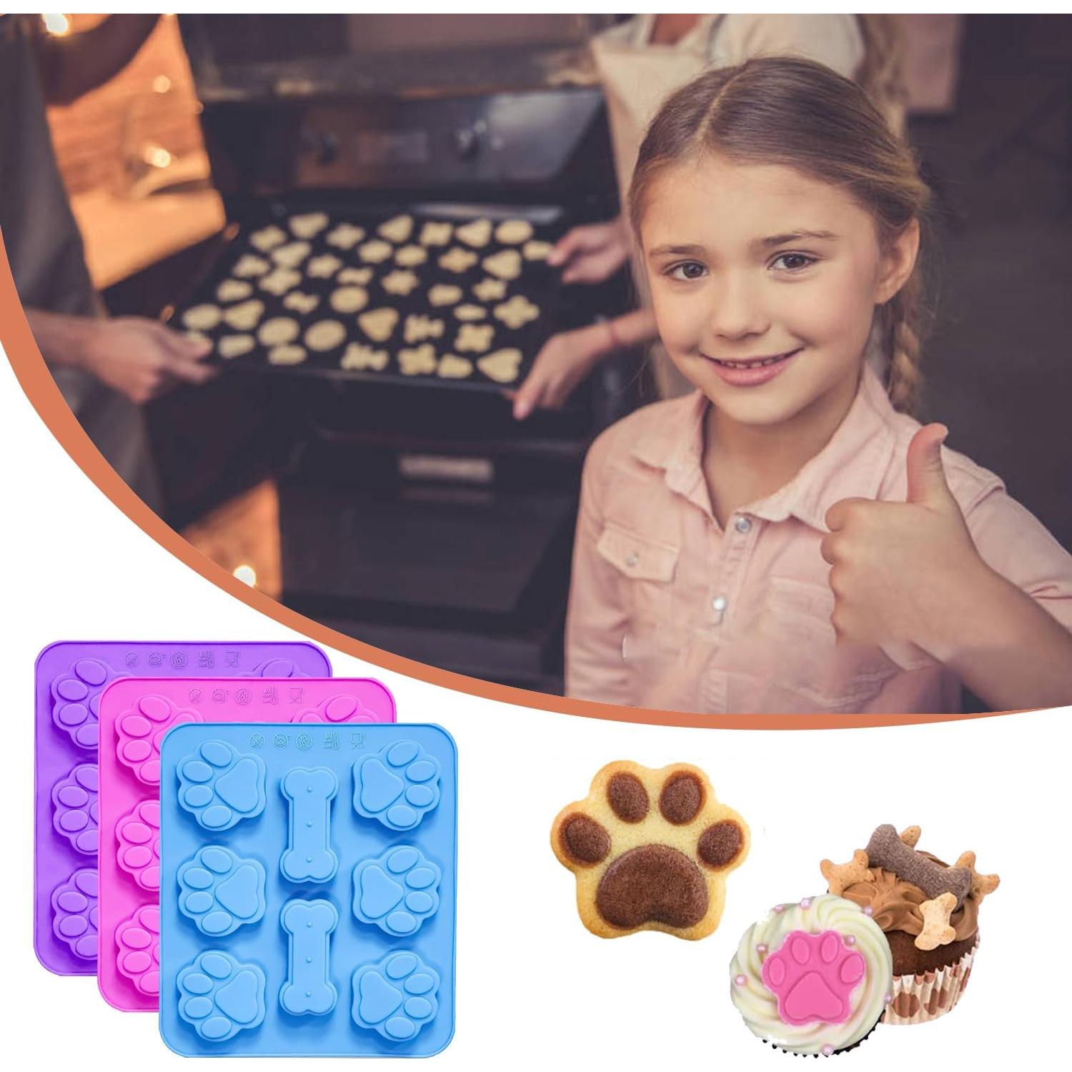 Moldes de Silicona para Golosinas de Perro Sunyuneey - 2 Pcs