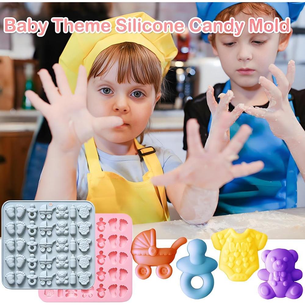 Moldes de Silicona Temáticos Baby Shower OURASHERO - 2 Piezas