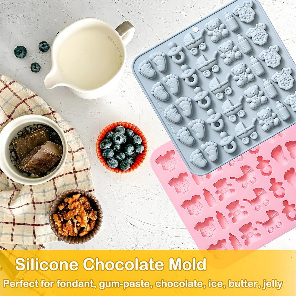 Moldes de Silicona Temáticos Baby Shower OURASHERO - 2 Piezas