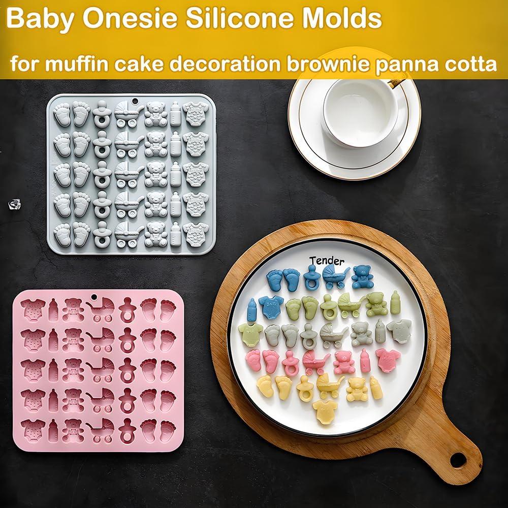 Moldes de Silicona Temáticos Baby Shower OURASHERO - 2 Piezas