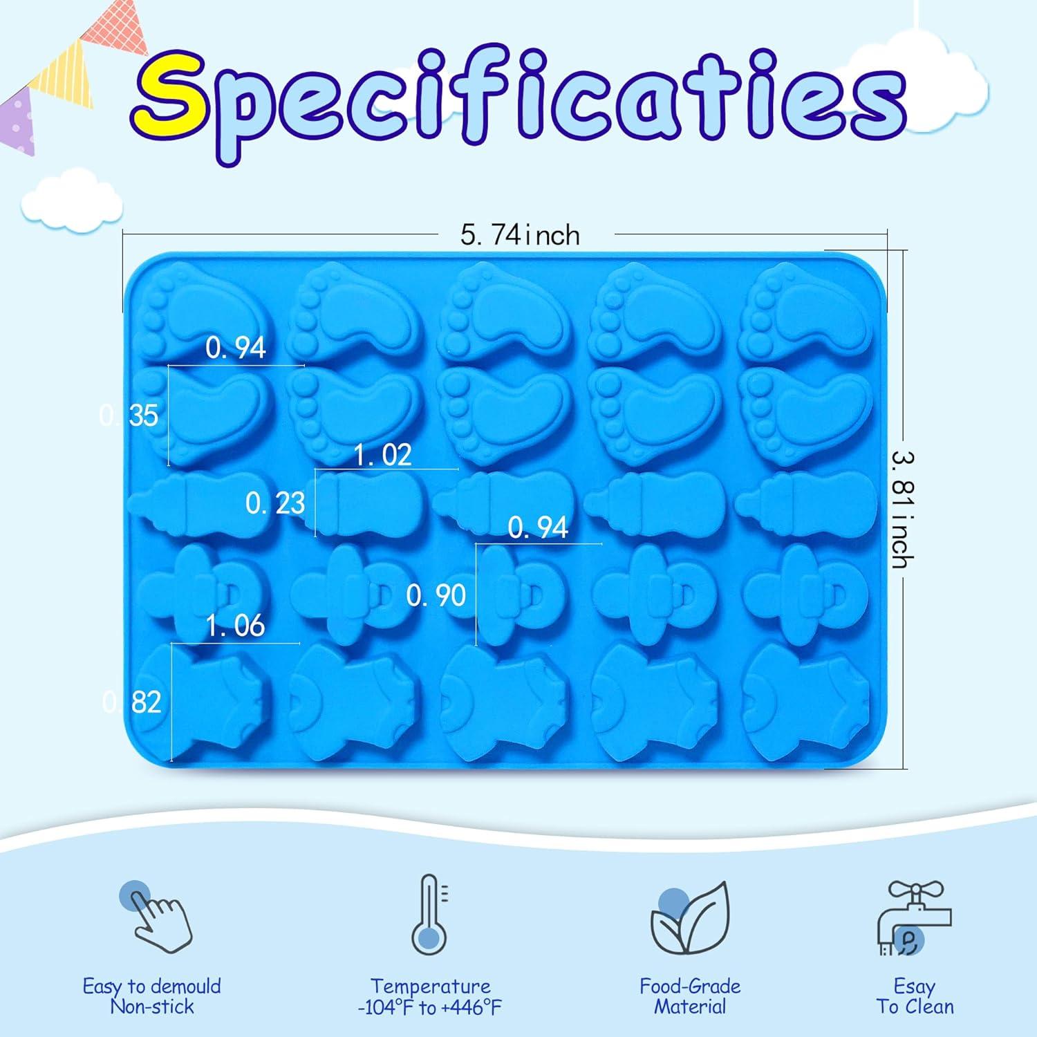 Molde de Silicona Sidosir Baby Onesie Mini para Galletas