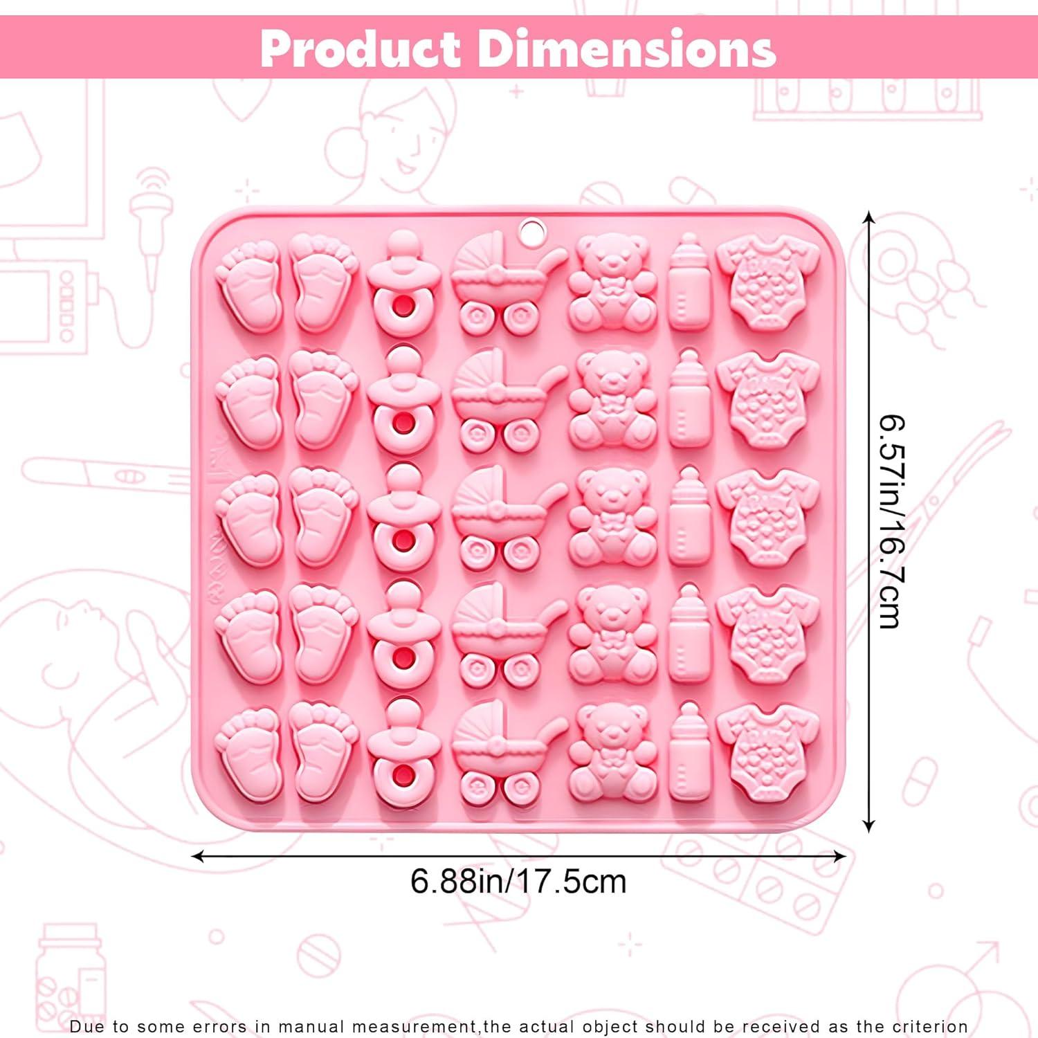 Molde de Silicona para Pasteles de Bebé Heyiminy Rosa 240ml