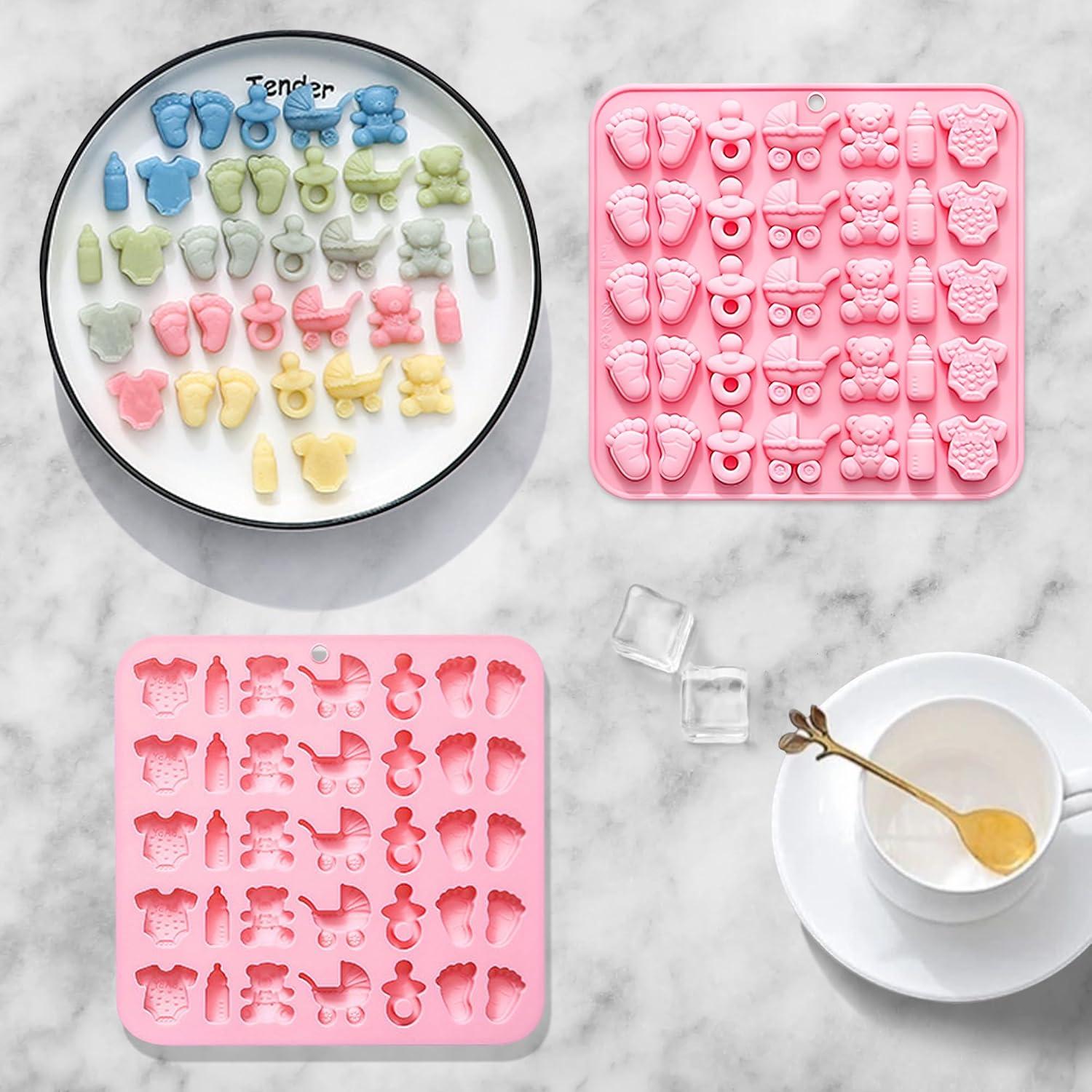 Molde de Silicona para Pasteles de Bebé Heyiminy Rosa 240ml