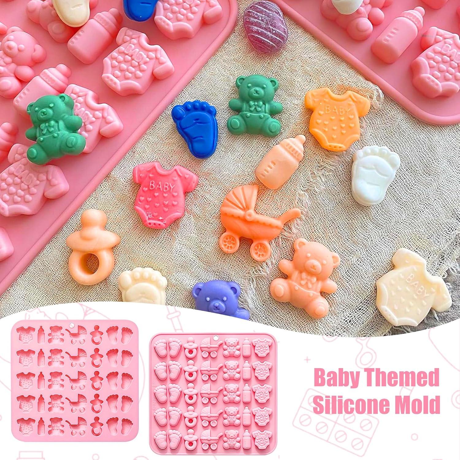 Molde de Silicona para Pasteles de Bebé Heyiminy Rosa 240ml