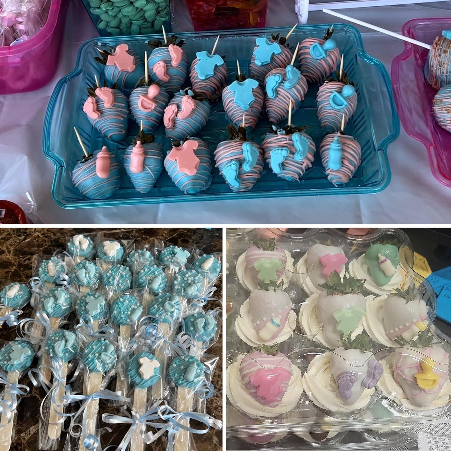 Molde de Silicona para Pasteles de Bebé Heyiminy Rosa 240ml