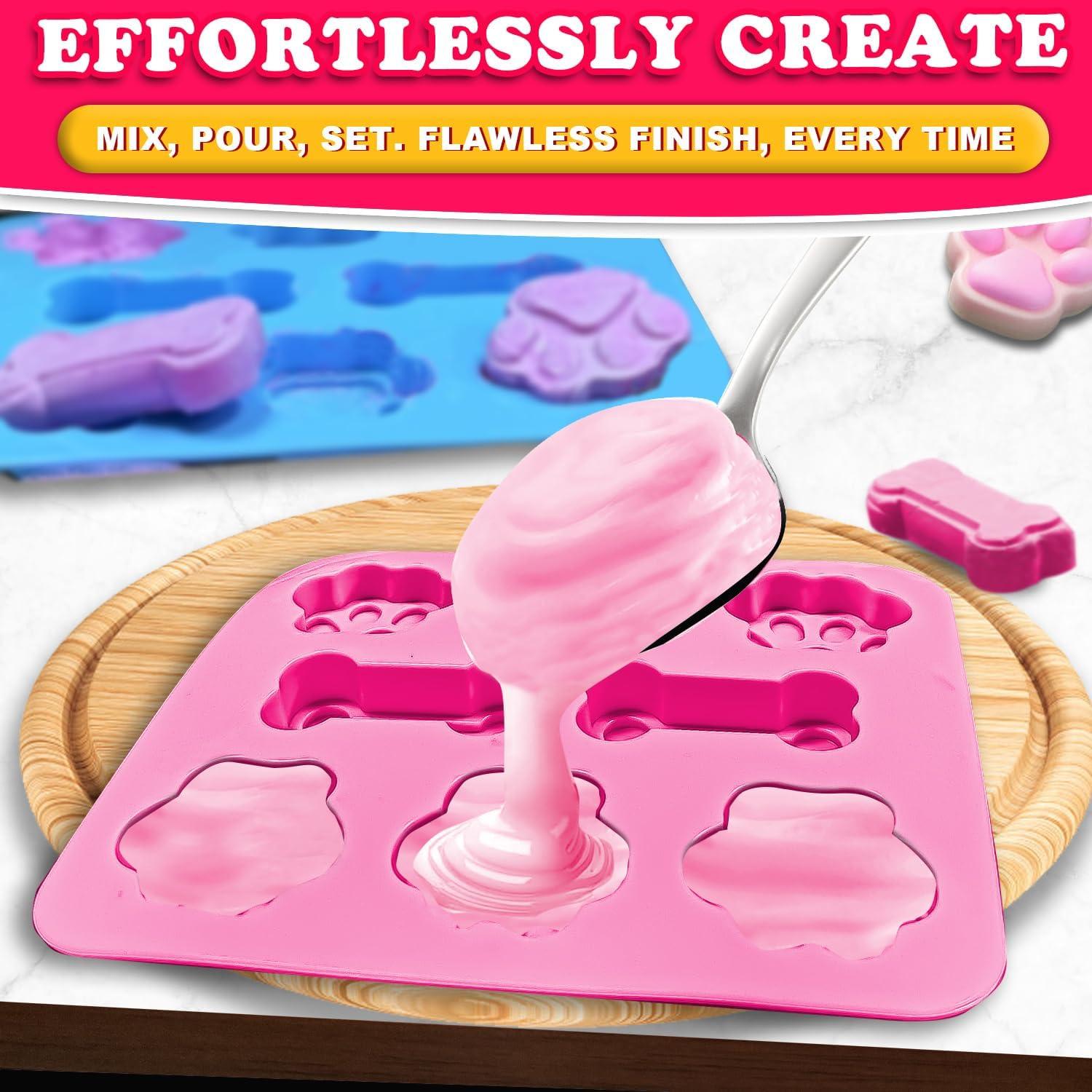 Moldes de Silicona Ossryta 3 Piezas para Golosinas de Perro