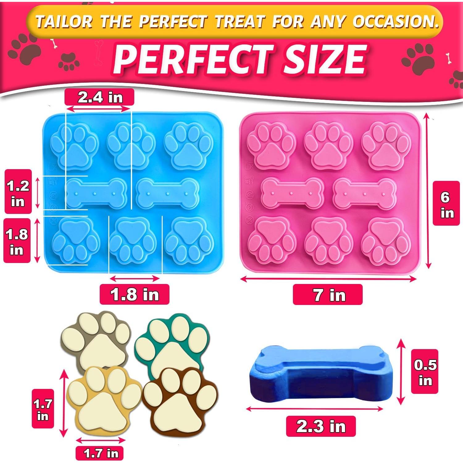 Moldes de Silicona Ossryta 3 Piezas para Golosinas de Perro