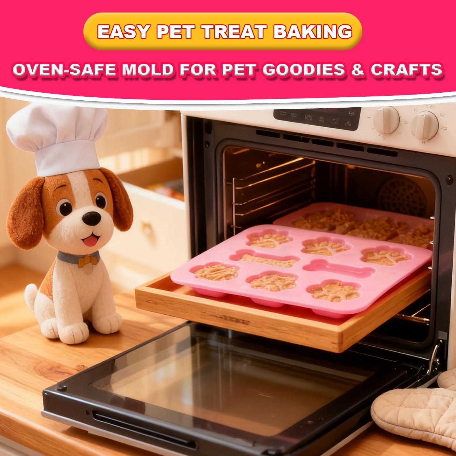 Moldes de Silicona Ossryta 3 Piezas para Golosinas de Perro