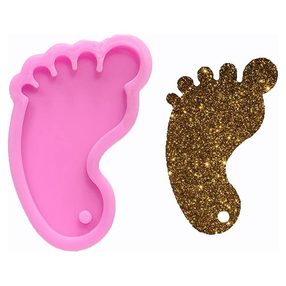 Moldes de Silicona para Manualidades Guratapa - Pie de Bebé