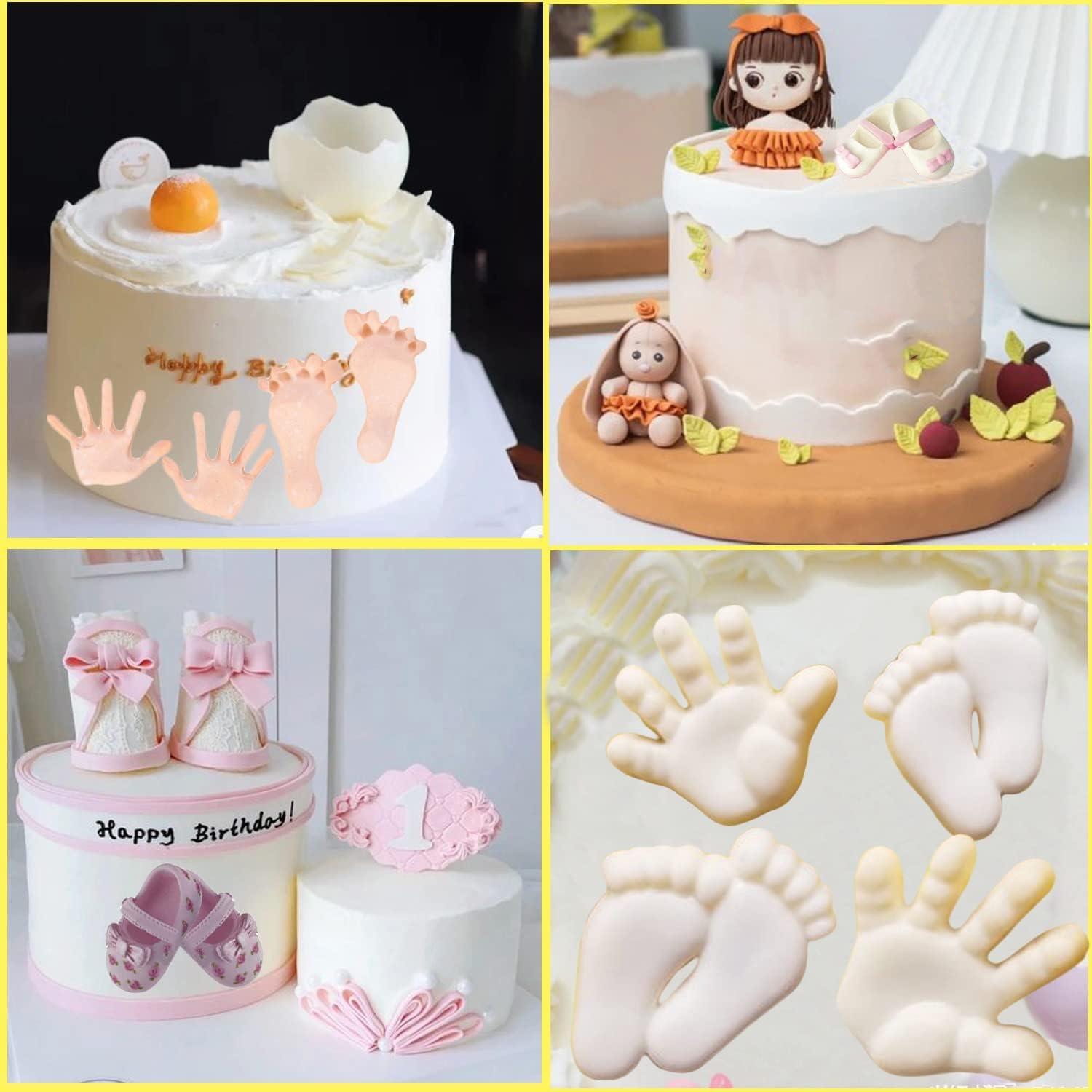 Moldes de Silicona para Fondant Bebé Mujiang Set de 4