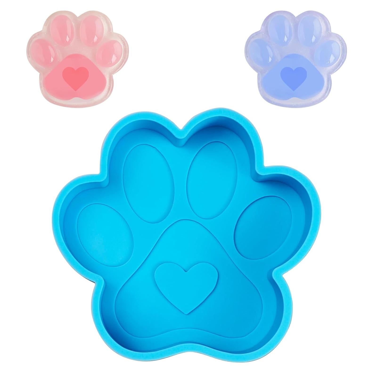 Molde de Silicona para Huella de Perro PDETVEO 10.41x9.8cm