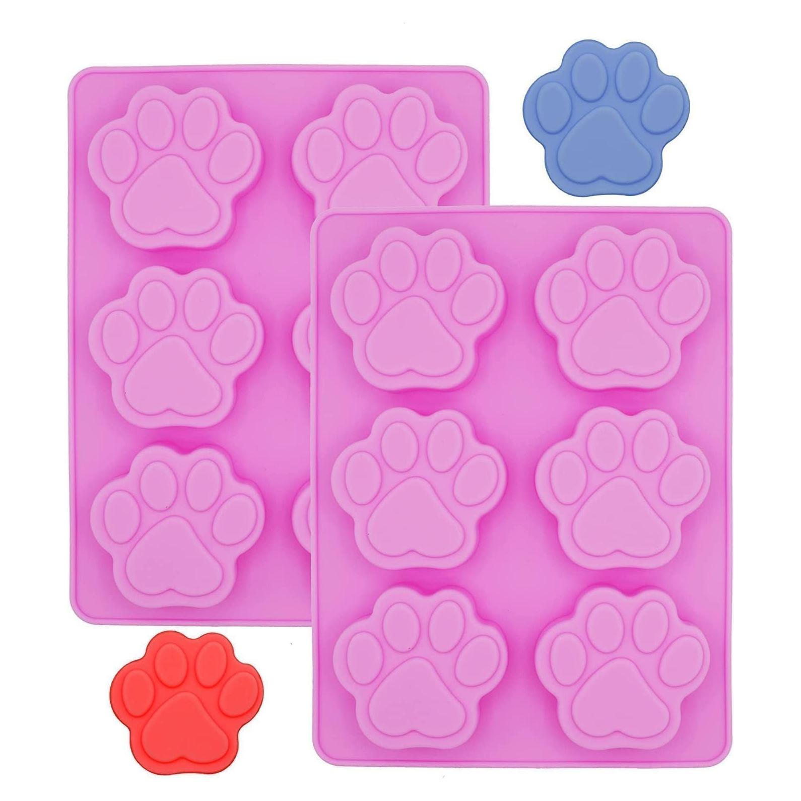 Juego de Moldes de Silicona para Golosinas de Mascotas Bamutu