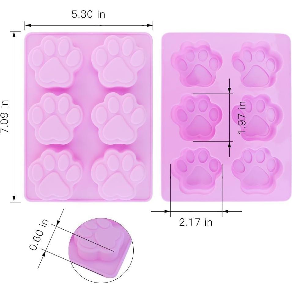 Juego de Moldes de Silicona para Golosinas de Mascotas Bamutu