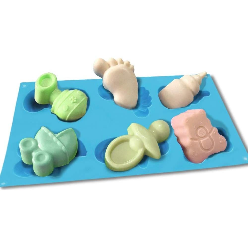 Molde de Silicona para Jabón Baby Shower DanziX - 3 Piezas