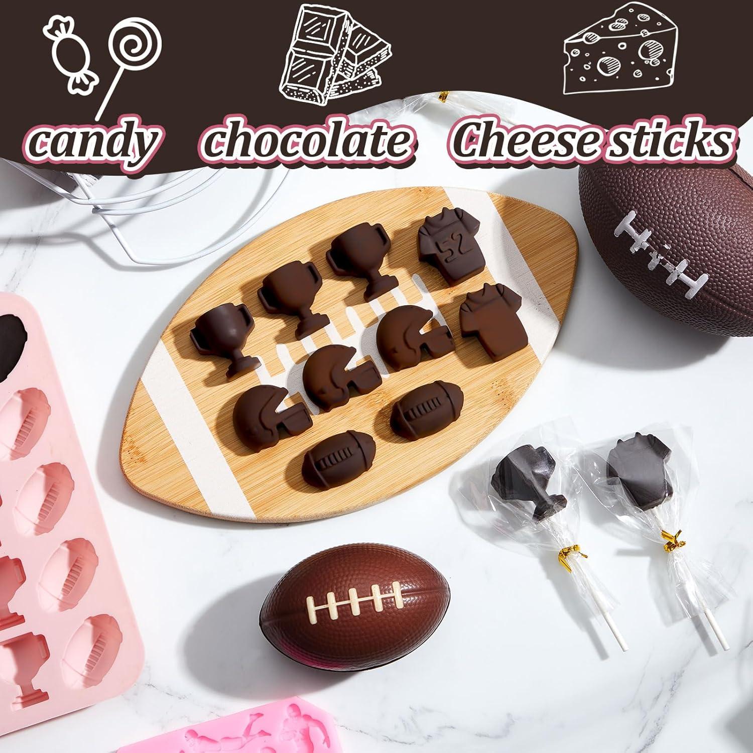 Molde de Silicona para Fútbol Didaey - 3 Piezas, 50 Palitos