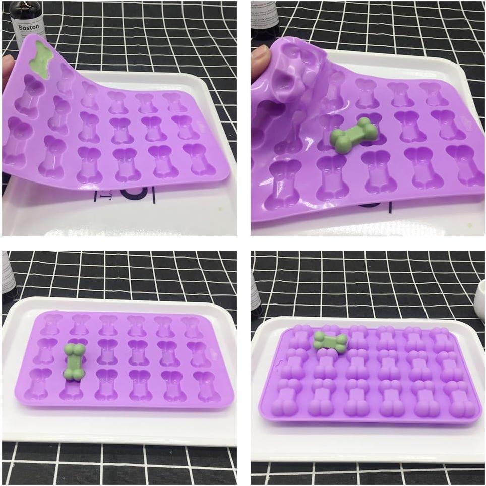 Molde de Silicona para Golosinas de Perro homEdge - Set de 4 Piezas