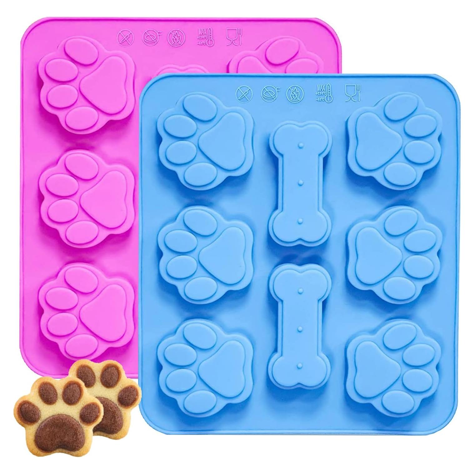 Moldes de Silicona para Golosinas de Perro Juinelate 2 en 1