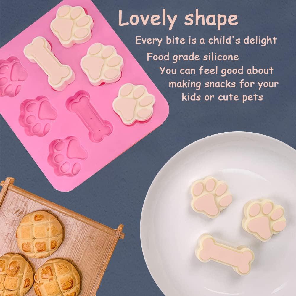 Moldes de Silicona para Golosinas de Perro Juinelate 2 en 1