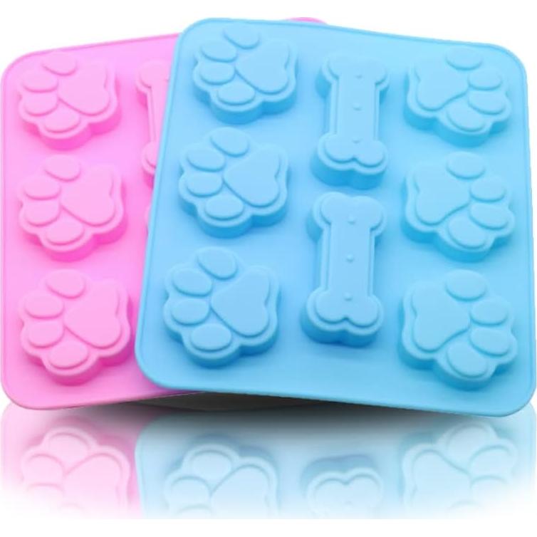 Moldes de Silicona para Golosinas de Perro Juinelate 2 en 1