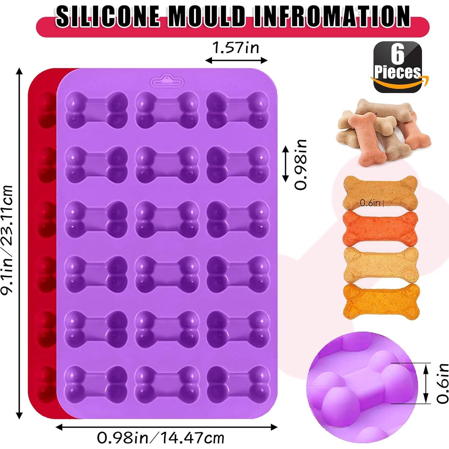 Moldes de Silicona para Hornear RUGVOMWM - Paquete de 6