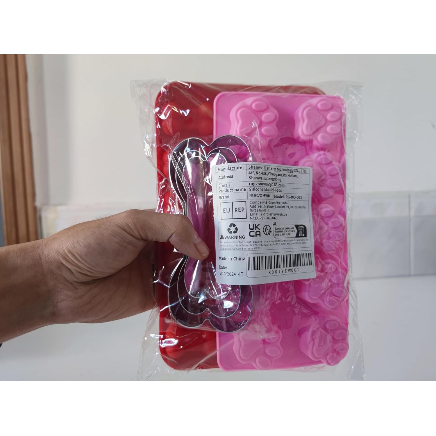 Moldes de Silicona para Hornear RUGVOMWM - Paquete de 6