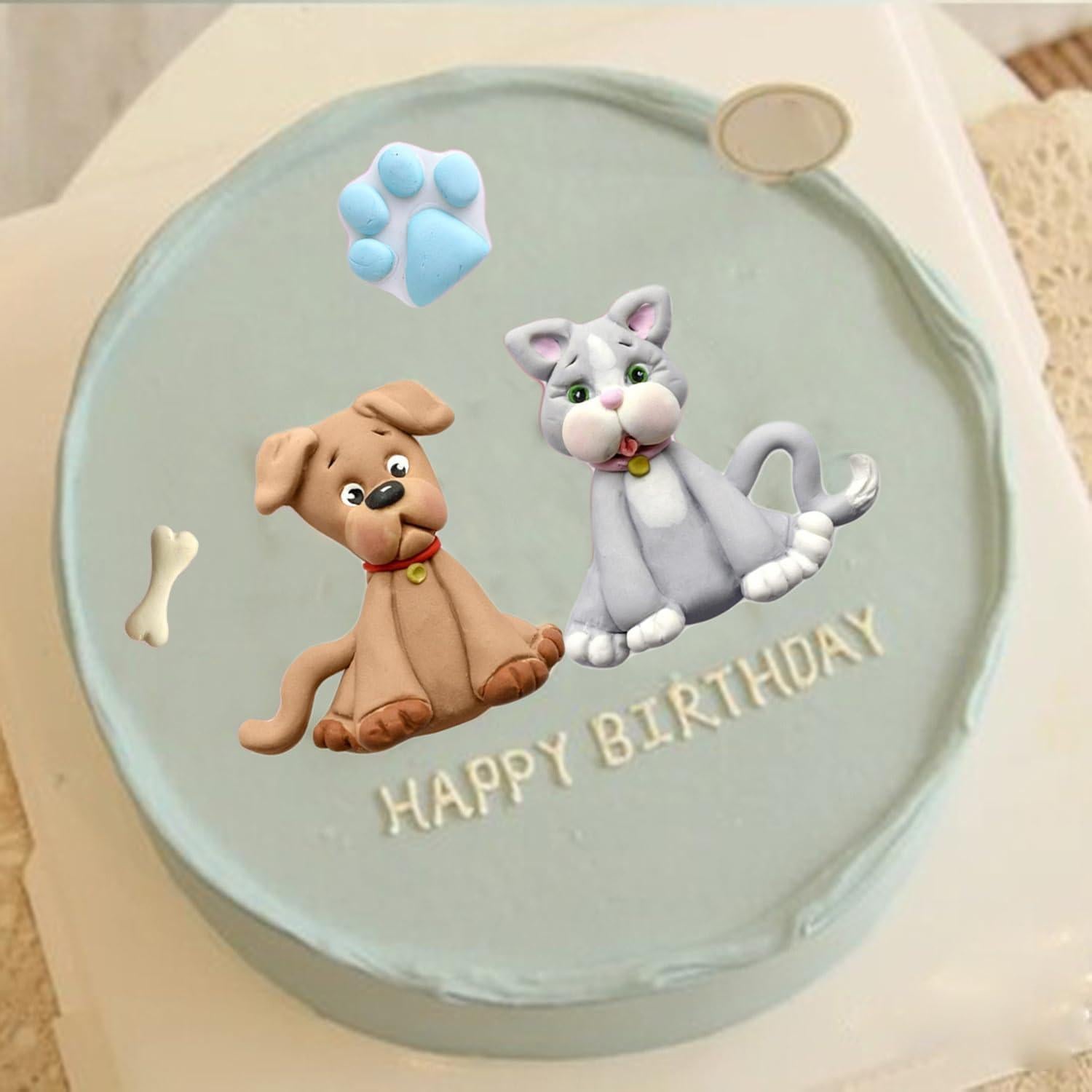 Molde de Silicona Huella de Perro MINFEIDMS 7.49x7.49cm