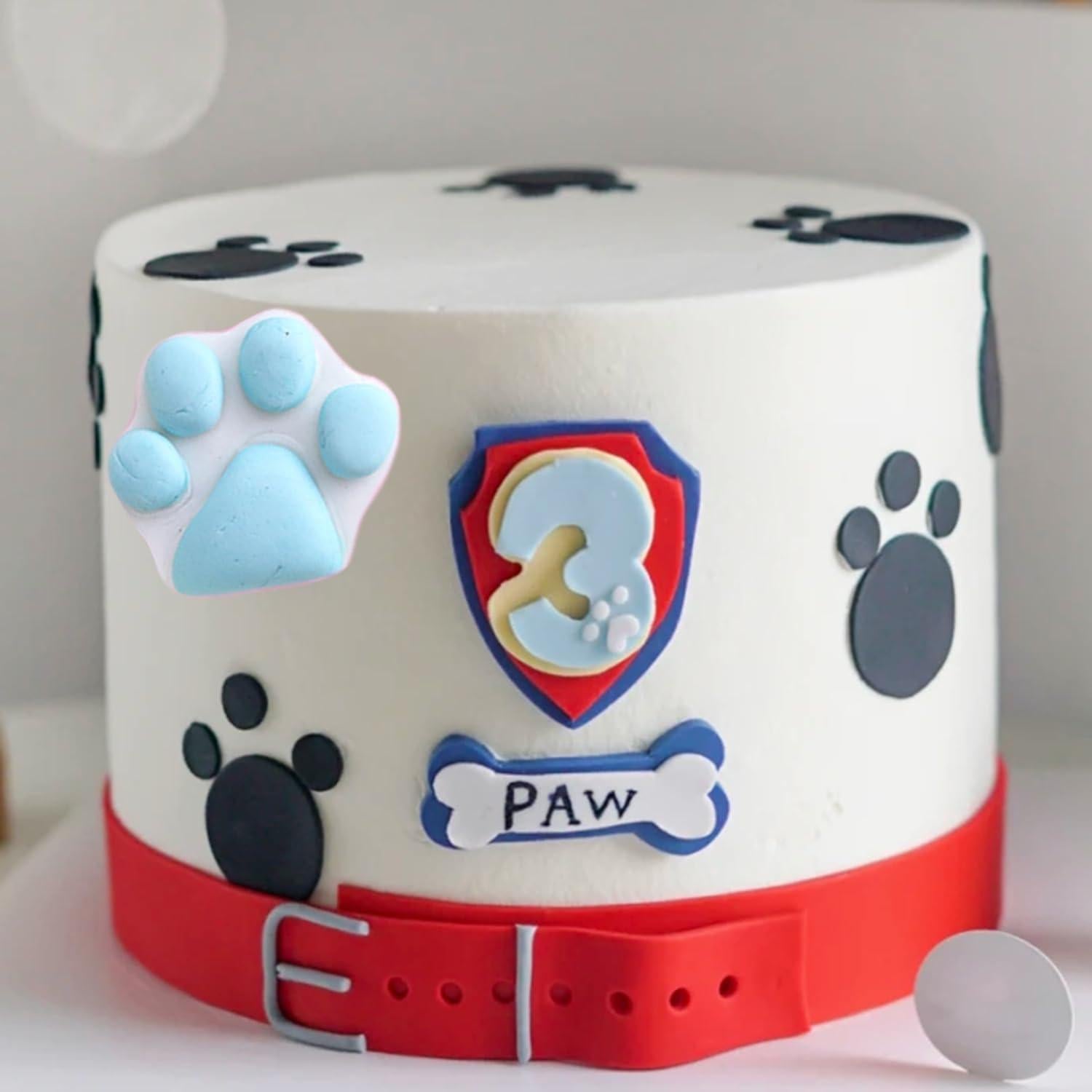 Molde de Silicona Huella de Perro MINFEIDMS 7.49x7.49cm