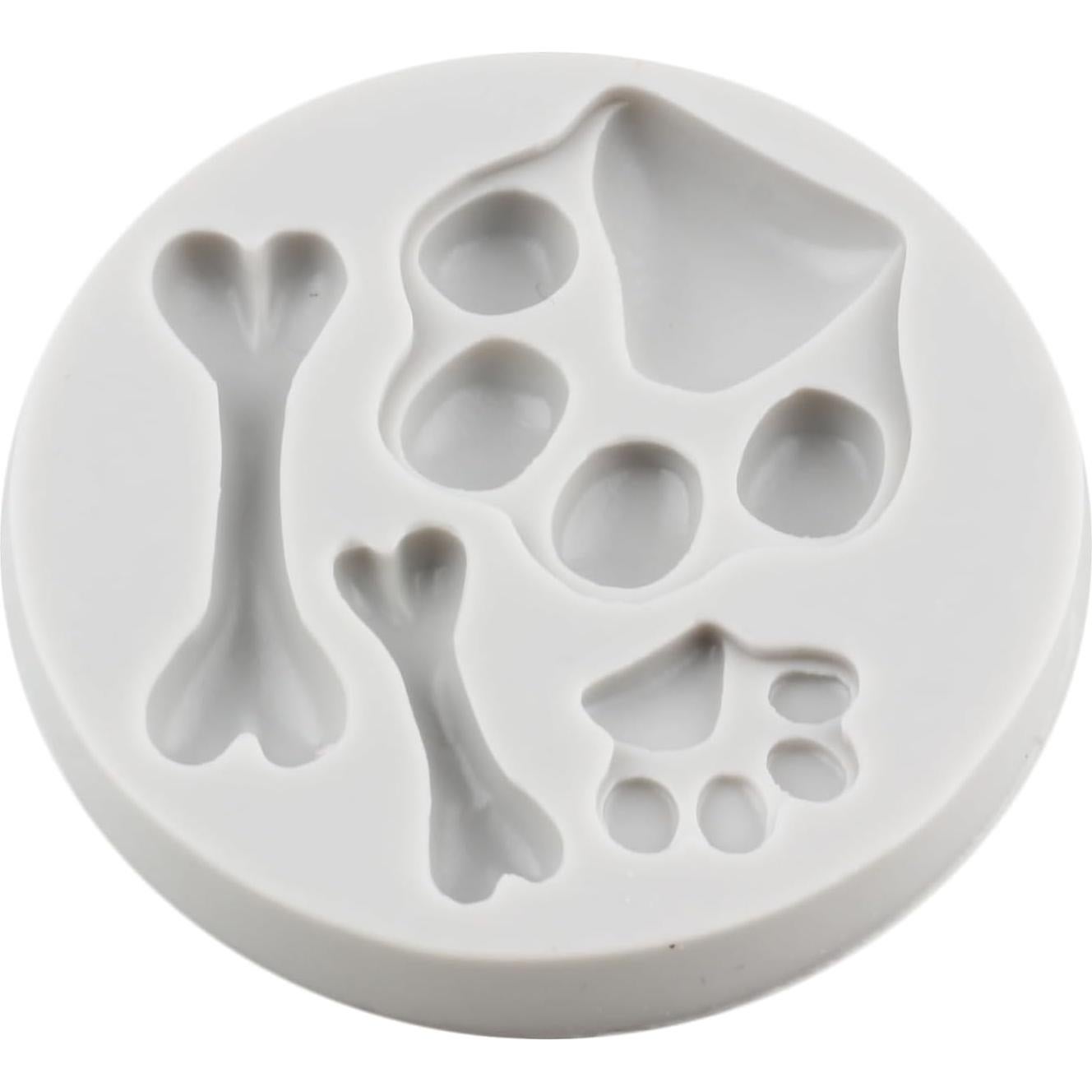 Molde de Silicona Huella de Perro MINFEIDMS 7.49x7.49cm