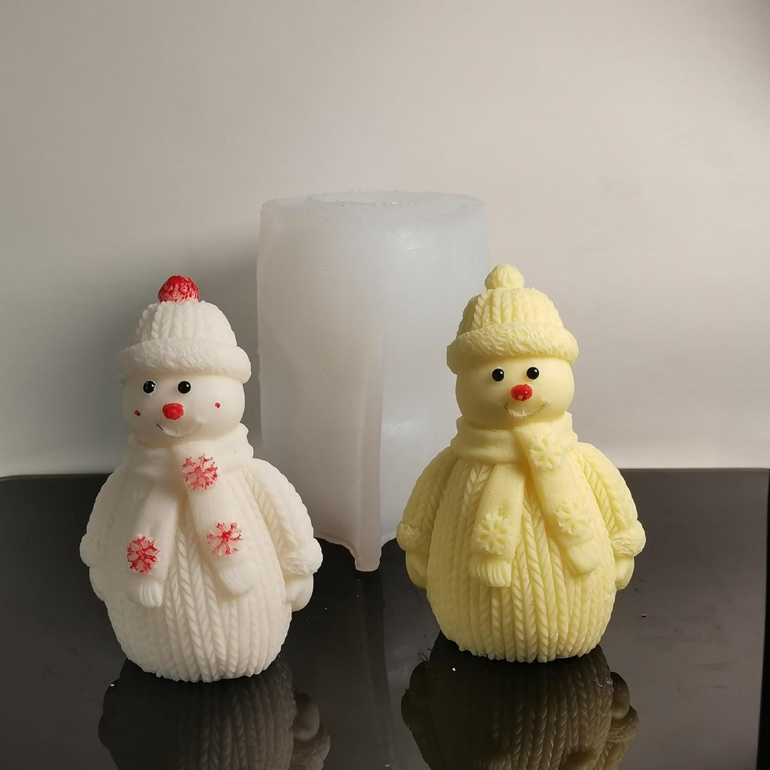 Molde de Silicona Muñeco de Nieve ORGSUMMER 4.8x9.9 cm