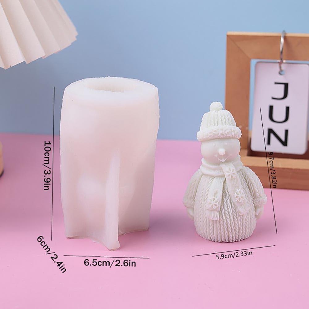 Molde de Silicona Muñeco de Nieve ORGSUMMER 4.8x9.9 cm