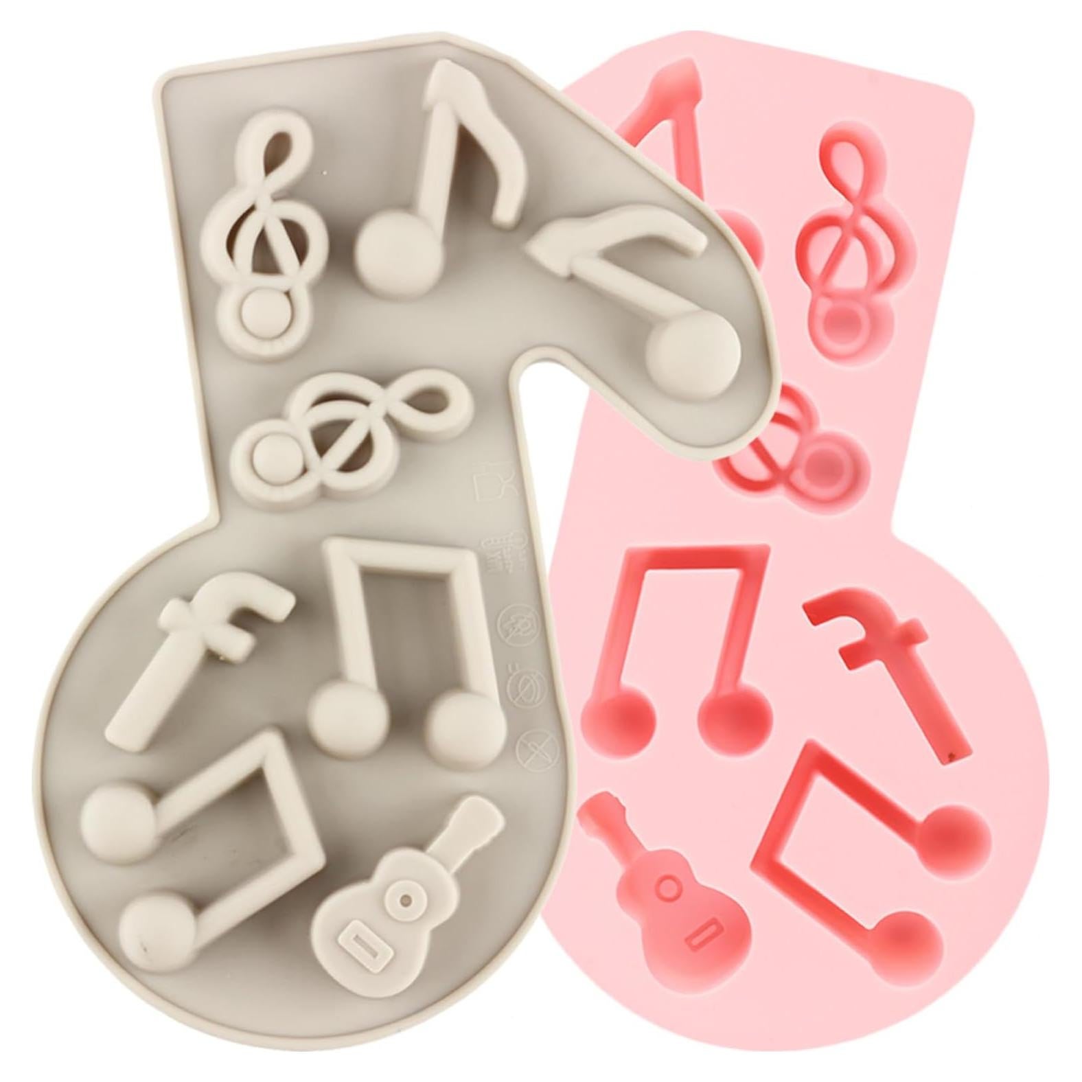 Moldes de Silicona Musical YIMINGMOLD Set de 2 para Caramelos