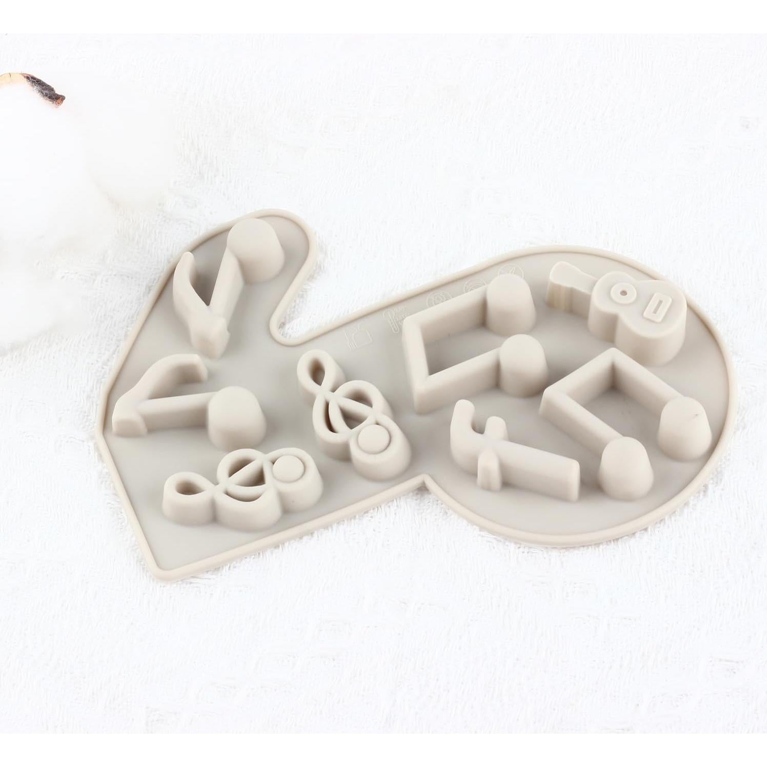 Moldes de Silicona Musical YIMINGMOLD Set de 2 para Caramelos