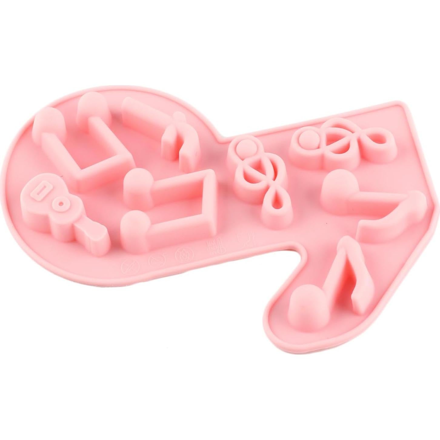 Moldes de Silicona Musical YIMINGMOLD Set de 2 para Caramelos