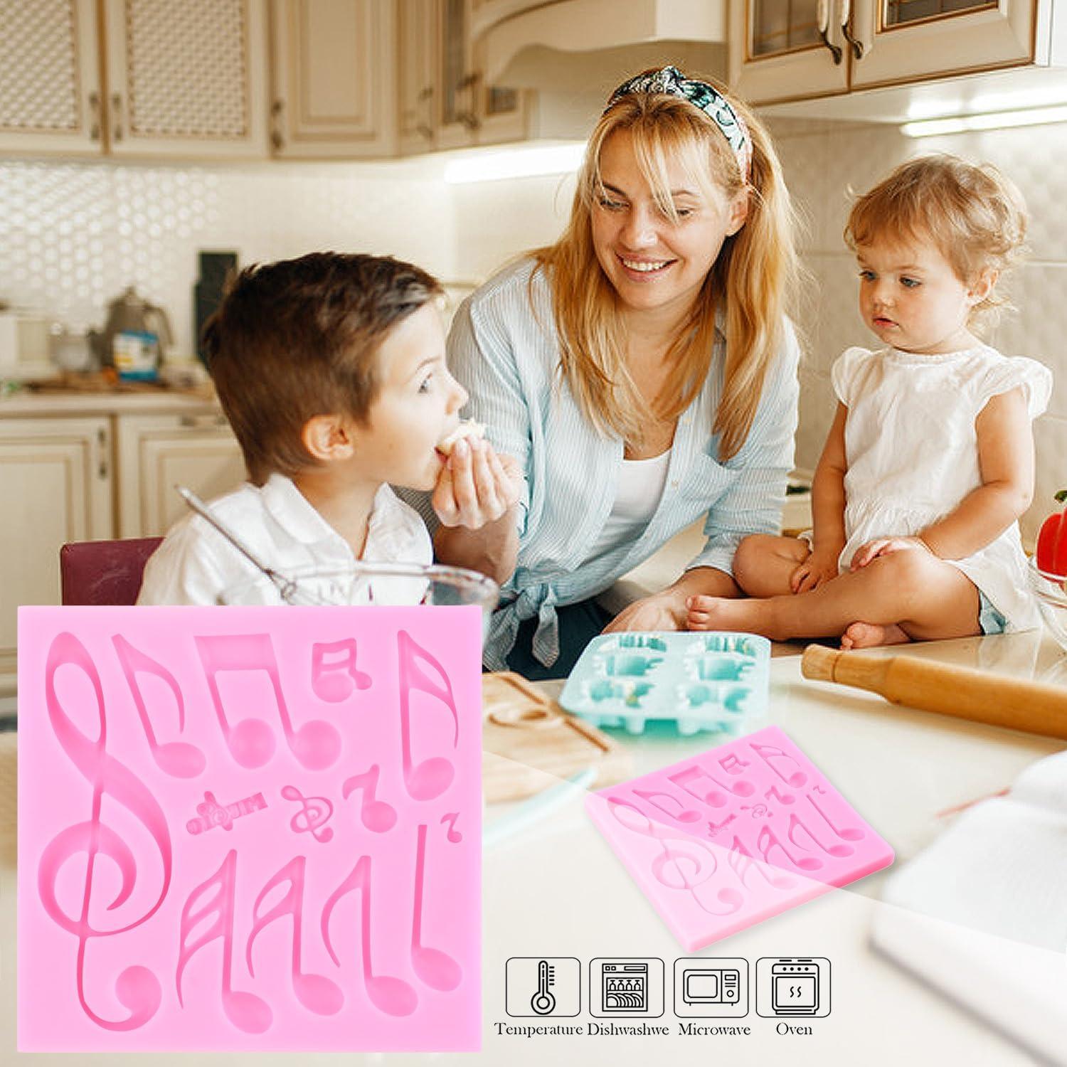 Molde de Fondant Musical ZiXiang - Silicona 2 Piezas