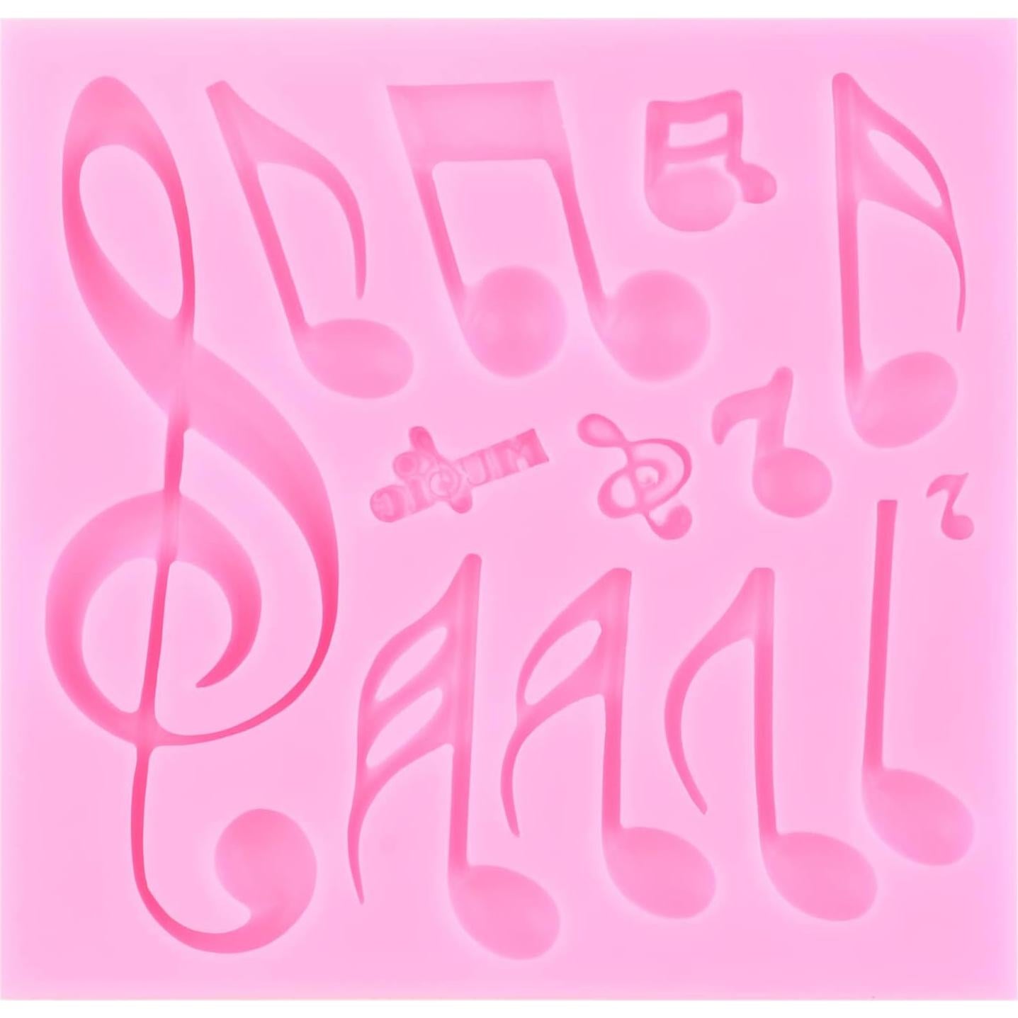 Molde de Fondant Musical ZiXiang - Silicona 2 Piezas