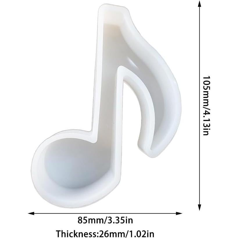 Molde de Silicona Nota Musical Duawenki para Velas y Jabones