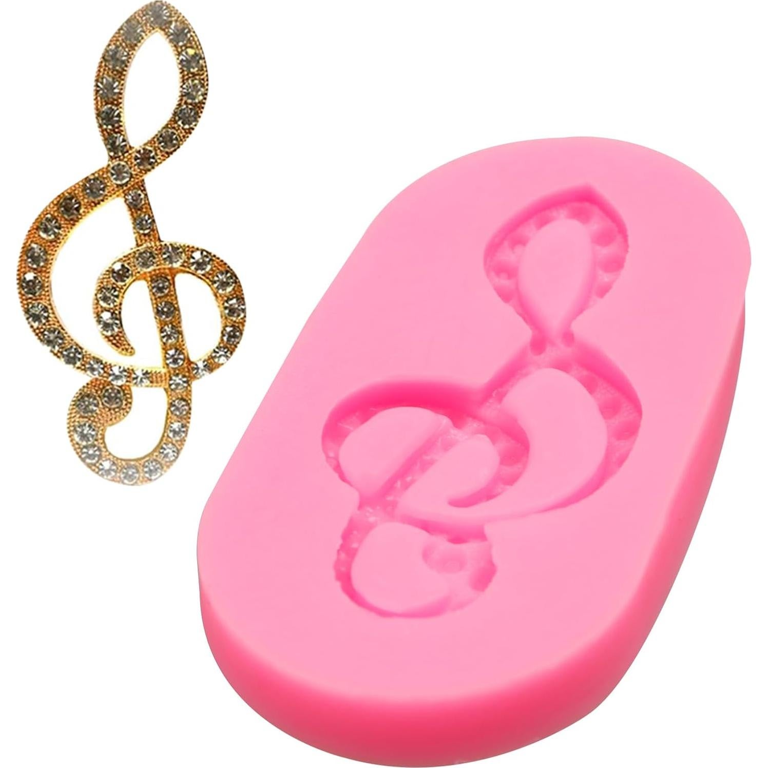 Moldes de Silicona Musical 6 Pcs ywzbomoldrm - Guitarra, Piano