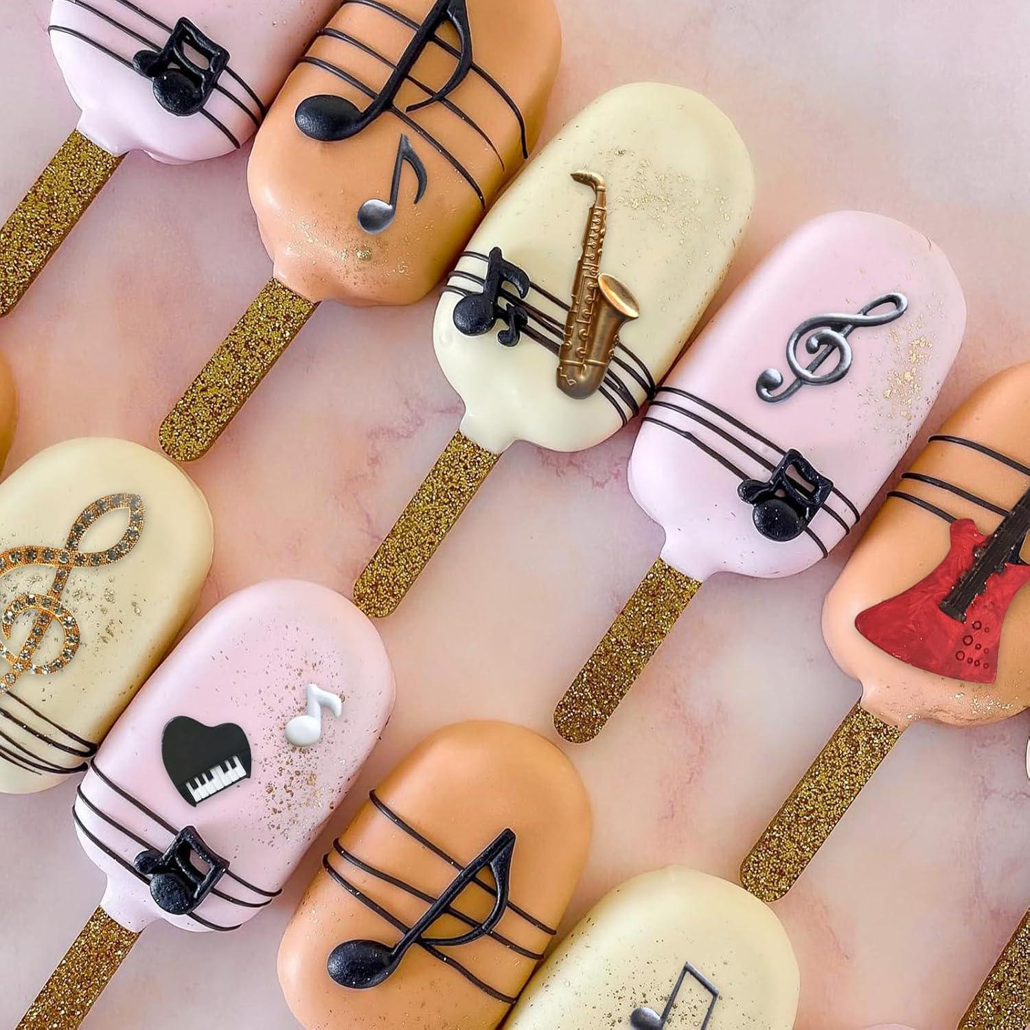 Moldes de Silicona Musical 6 Pcs ywzbomoldrm - Guitarra, Piano