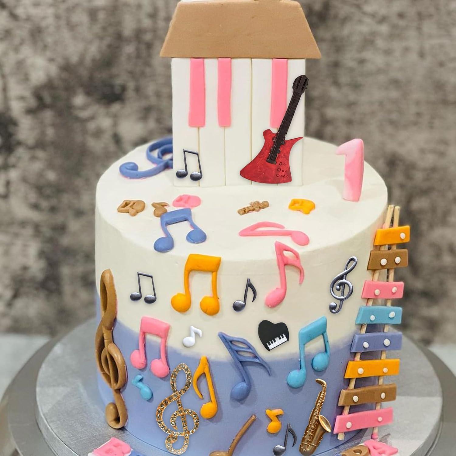 Moldes de Silicona Musical 6 Pcs ywzbomoldrm - Guitarra, Piano