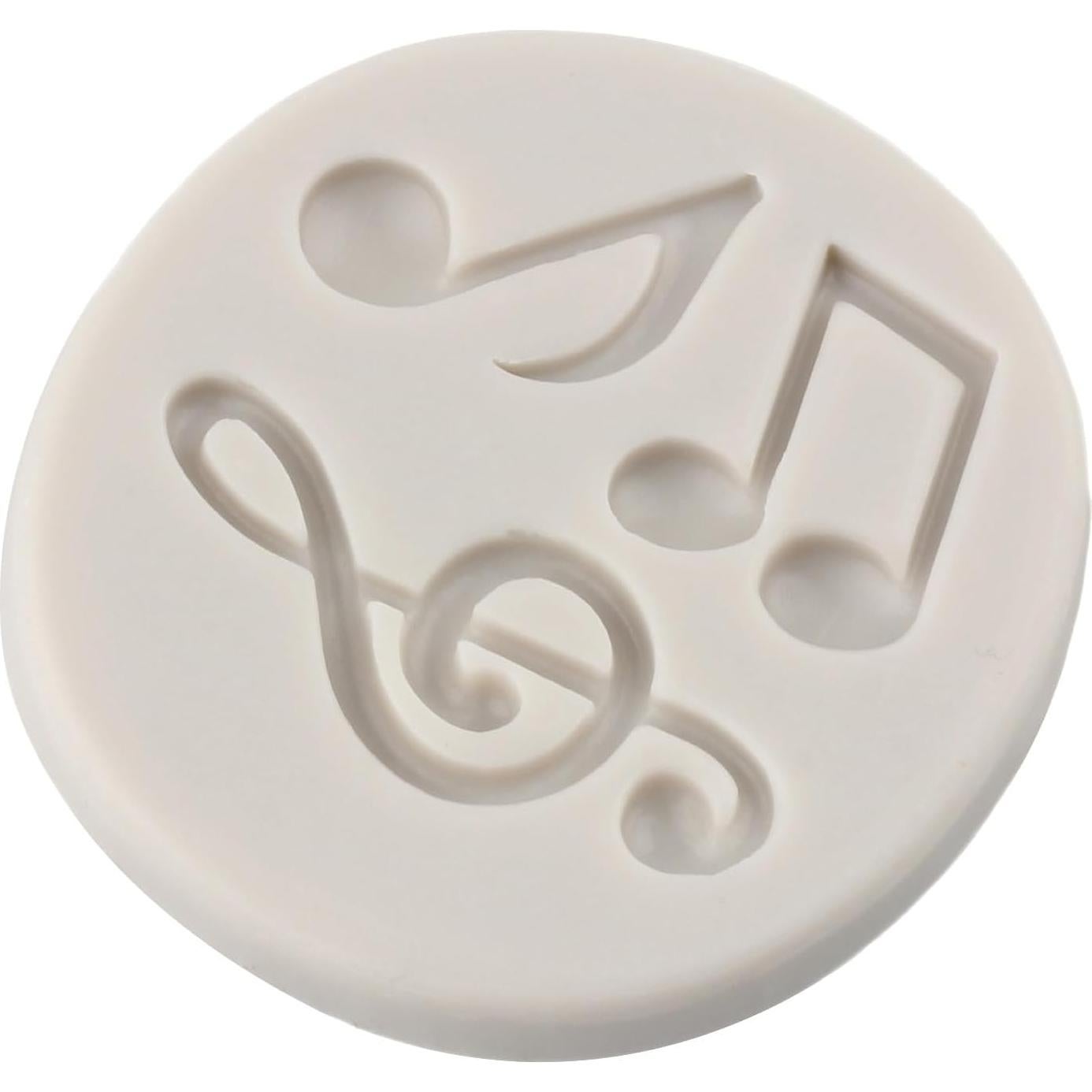 Molde de Silicona de Fondant Nota Musical MINFEIDMS 8x7cm