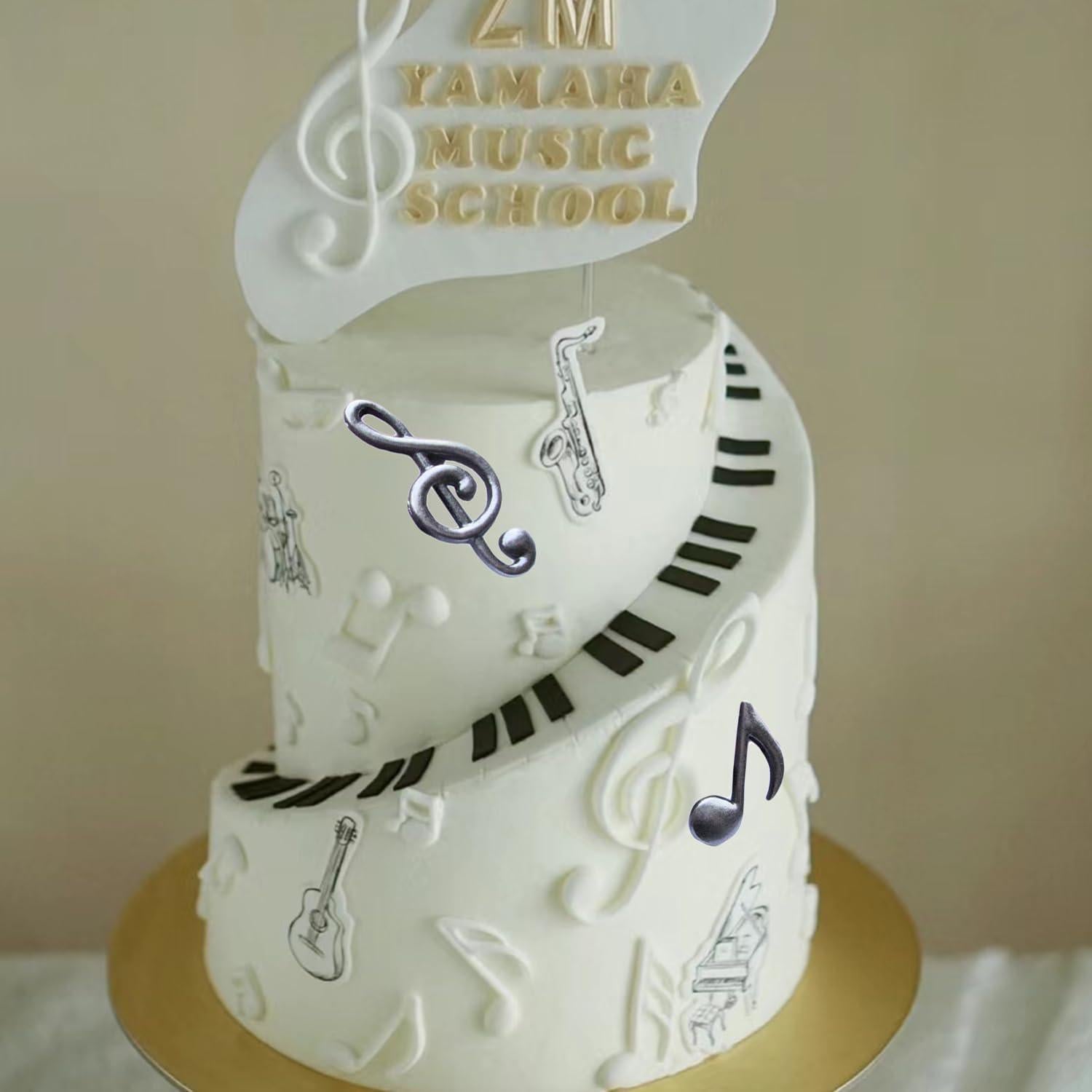 Molde de Silicona de Fondant Nota Musical MINFEIDMS 8x7cm