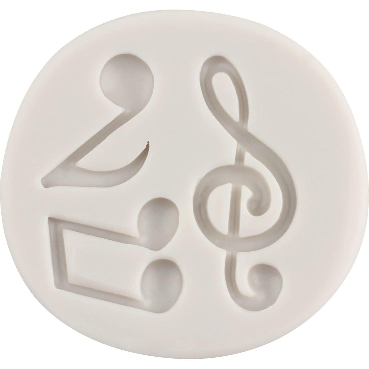 Molde de Silicona de Fondant Nota Musical MINFEIDMS 8x7cm