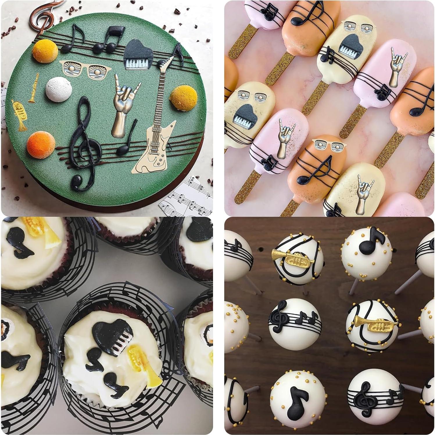 Juego de Moldes de Silicona Musical Octhallow - 3 Piezas Rosa