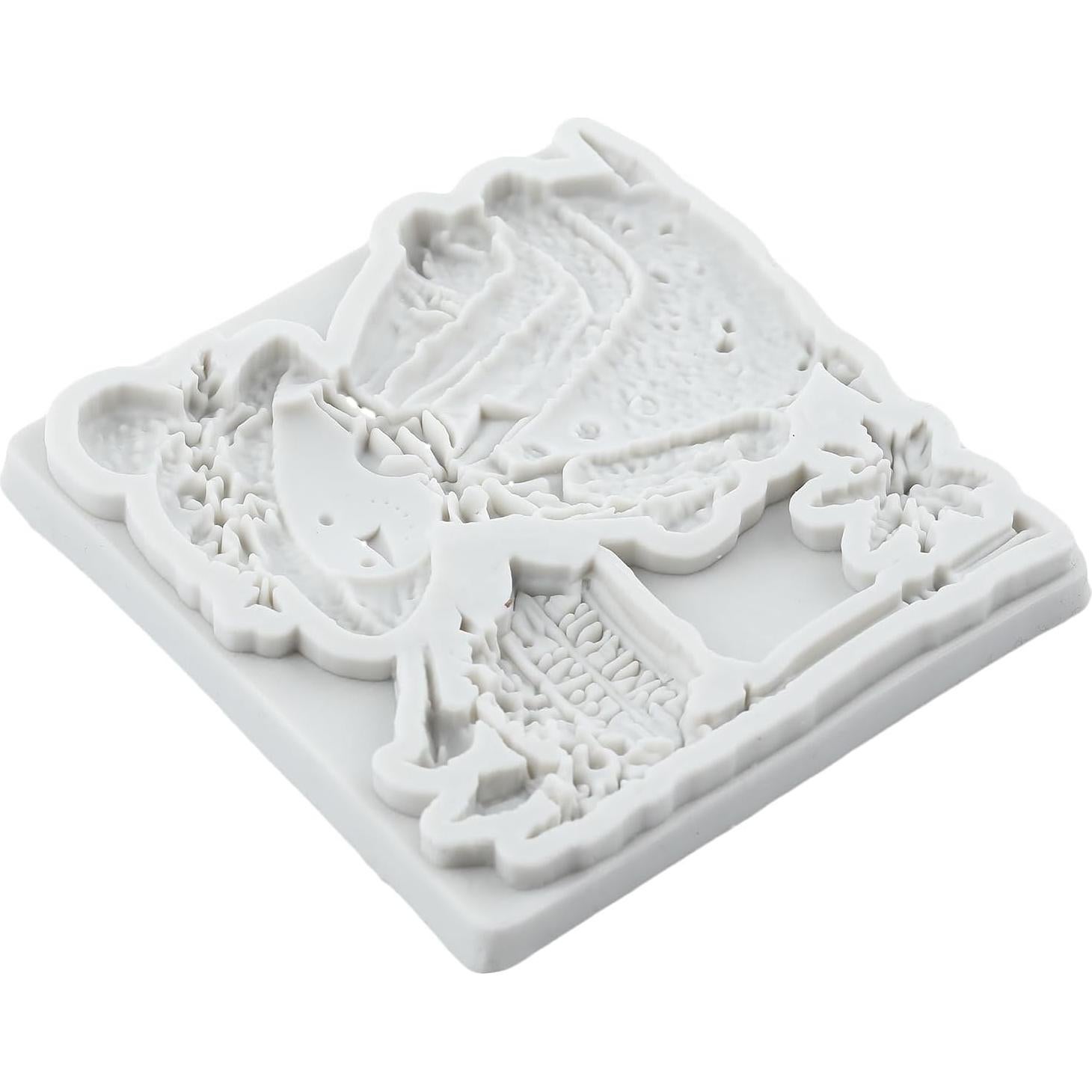 Molde de Silicona Muñeco de Nieve Navidad Lingzhi 8x8 cm