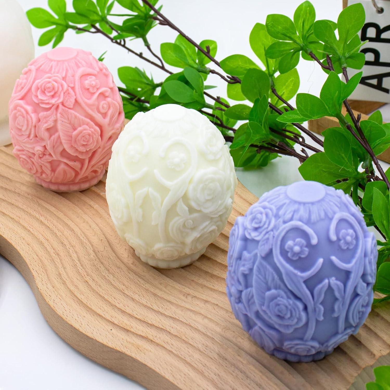 Molde de Silicona Huevo de Pascua MGLIFEUL para Velas 11.5x8.5cm