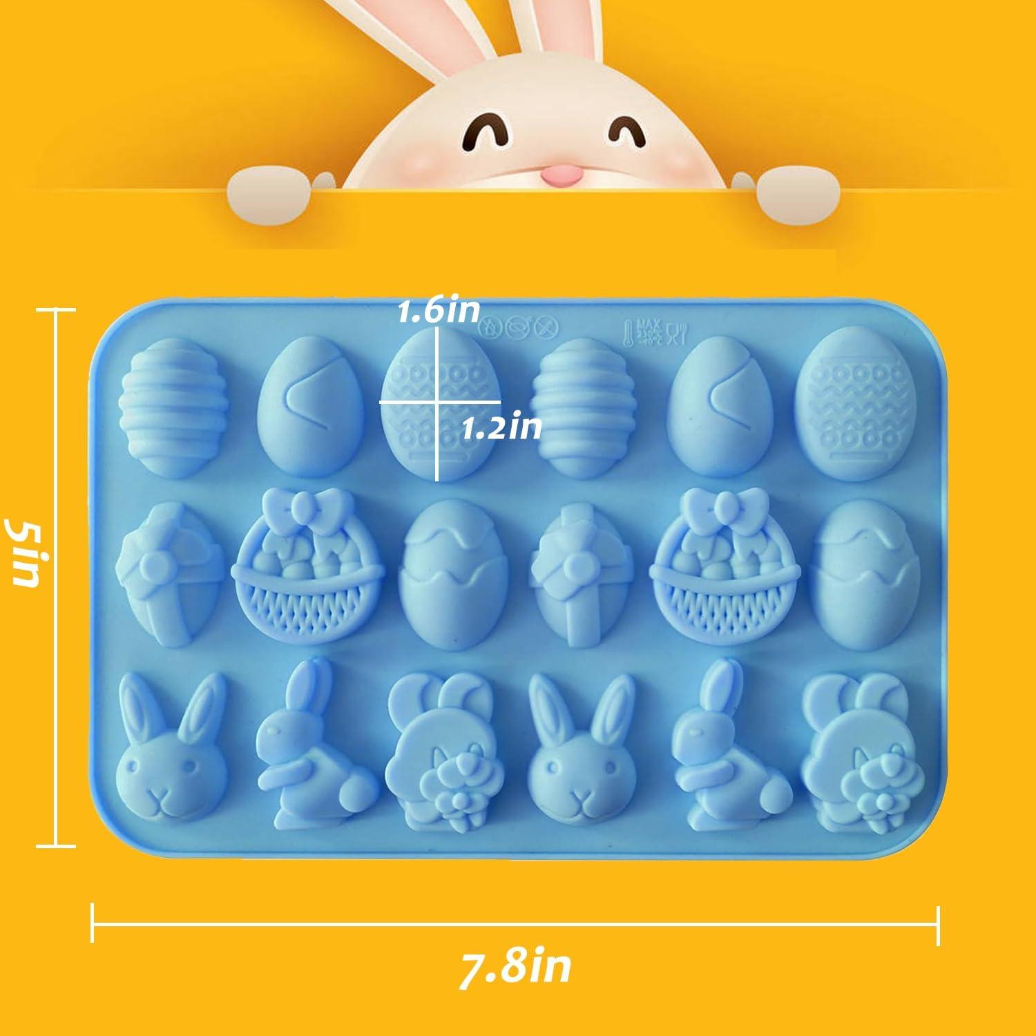 Juego de Moldes de Silicona Sunyuneey para Dulces de Pascua