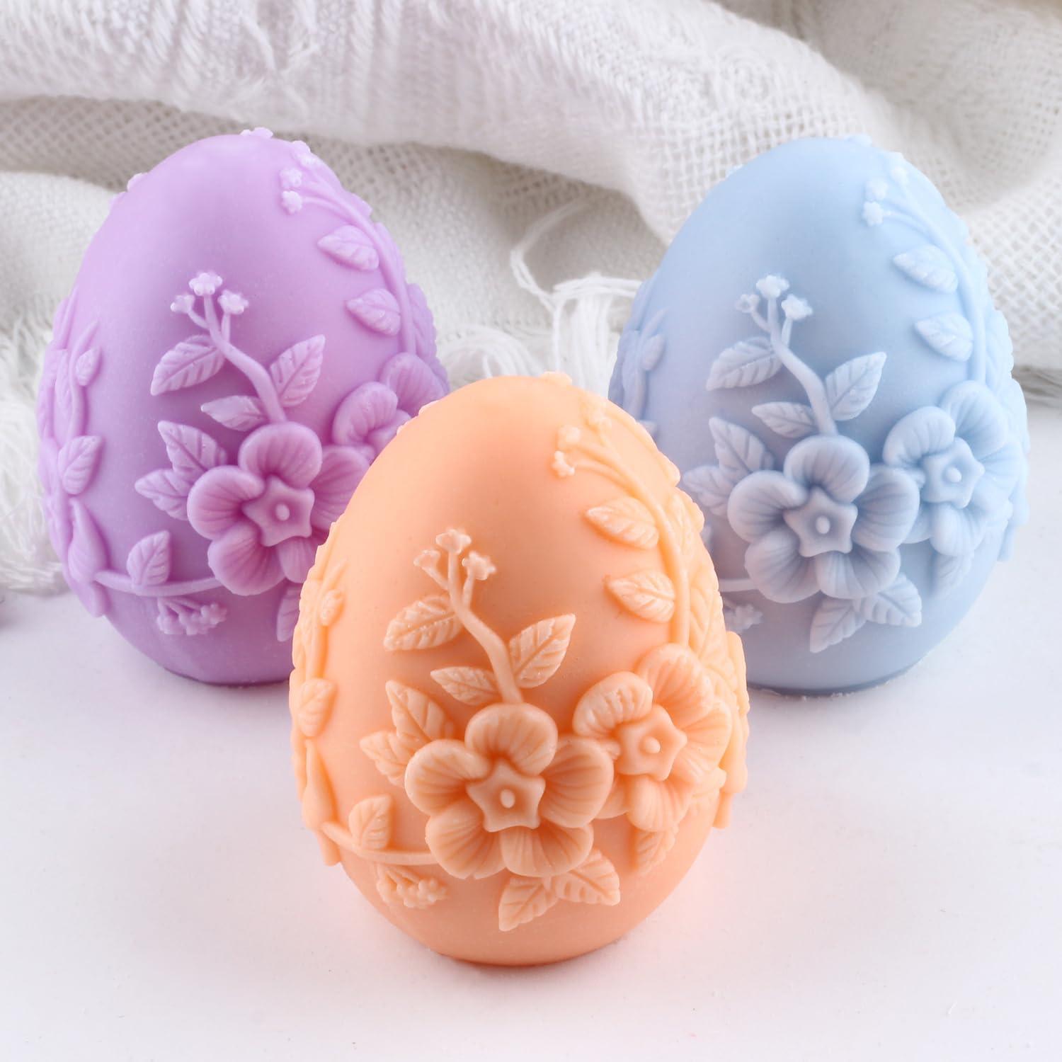 Molde de Vela de Huevo de Pascua XIAOSHUI Silicona 8.2x5.5cm