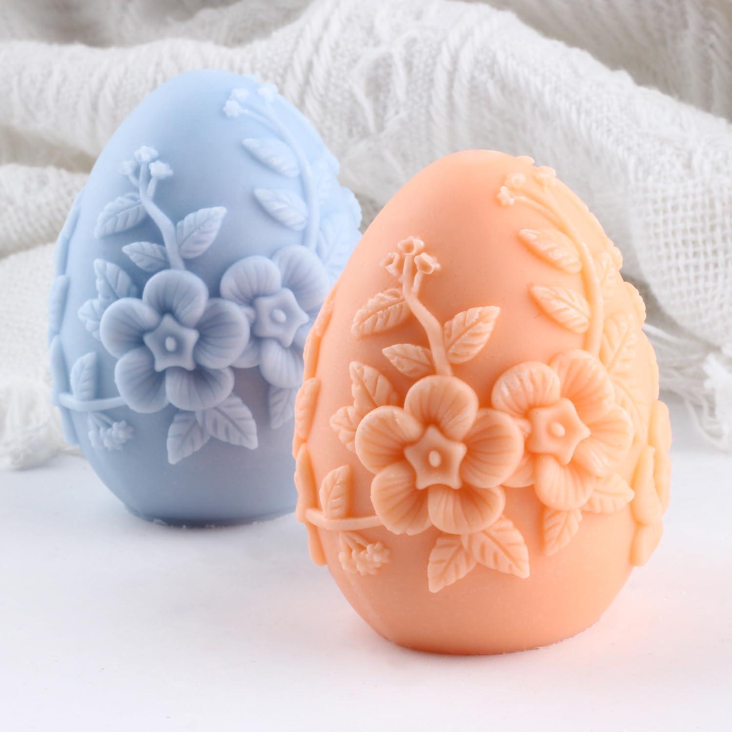 Molde de Vela de Huevo de Pascua XIAOSHUI Silicona 8.2x5.5cm