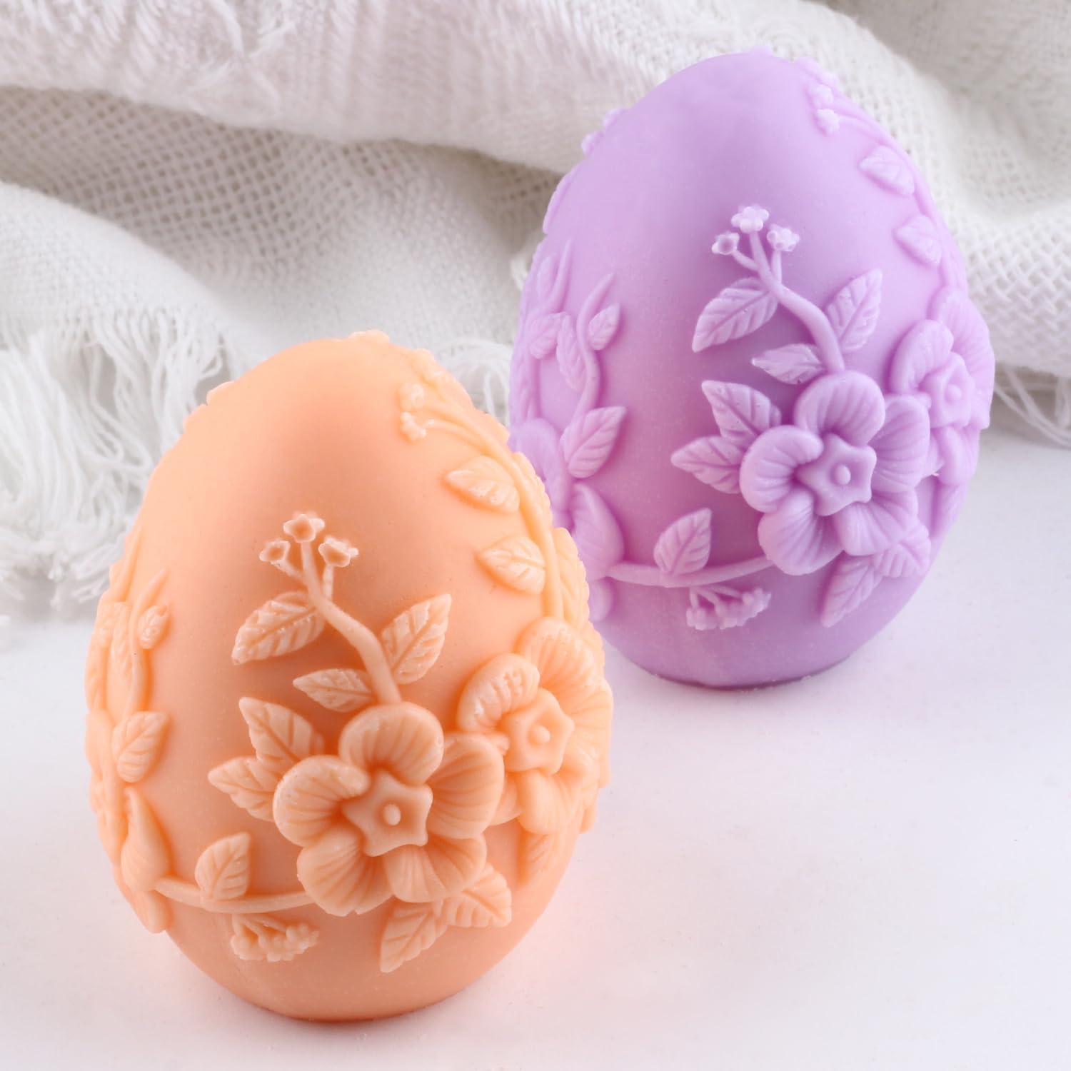 Molde de Vela de Huevo de Pascua XIAOSHUI Silicona 8.2x5.5cm